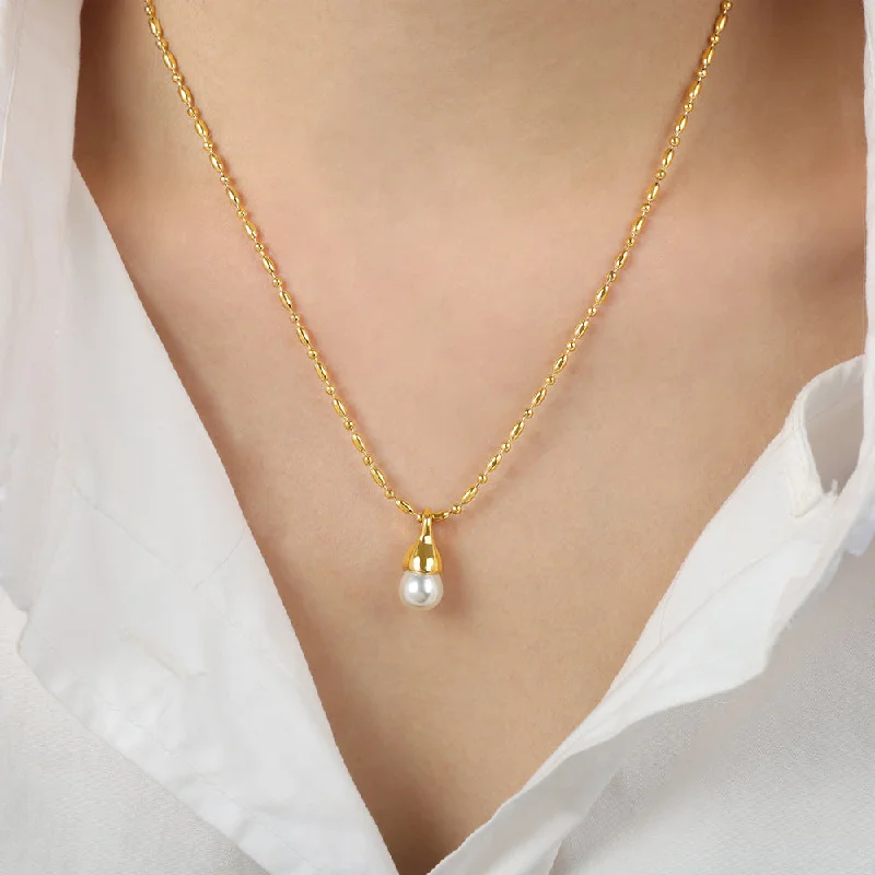 Gold Necklace-40 5cm